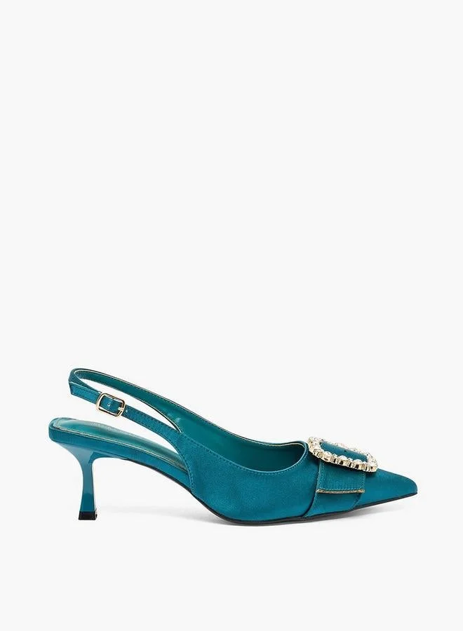 فلورا بيلا من شو إكسبرس Women Embellished Kitten Heel Pumps