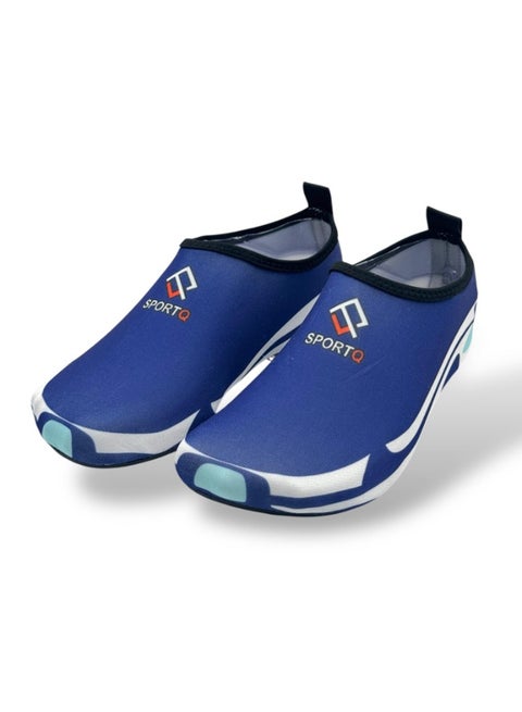 جزمة بحر سهلة الارتداء للشاطئ مريحة للأطفال و الكبار من سبورت كيو® نعل مريح ومرن للحماية من الصخور والرمل الساخن احذية بحر مائية سريعة الجفاف للسباحة والغطس وركوب الامواج والتجديف والشاطئ والمشي واليوغا