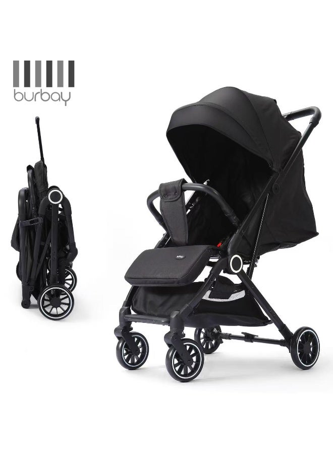 بورباي burbay عربة أطفال طيارة من بورباي خفيفة وسهلة الطي مخصصة للطائرات والقطارات الاختيار الأول للأمهات - Image 1