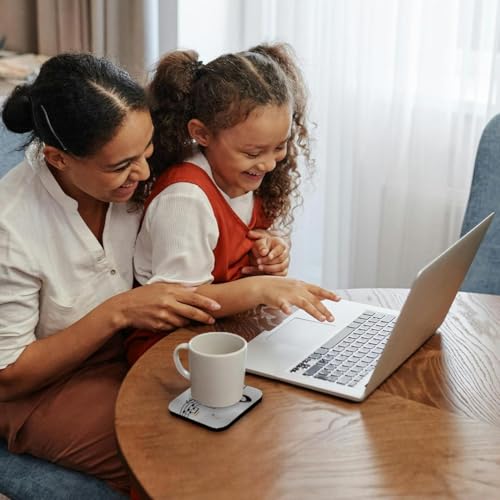 3dRose CST_55502_2 Music Notes Clef Sixteenth Quarter Beamed Flats and Sharps Soft Coasters, Black/Gold, Set of 8 - Image 2