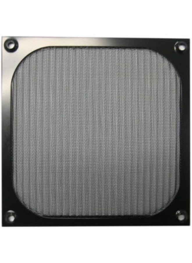 140mm Aluminum Fan Filter Grill Black