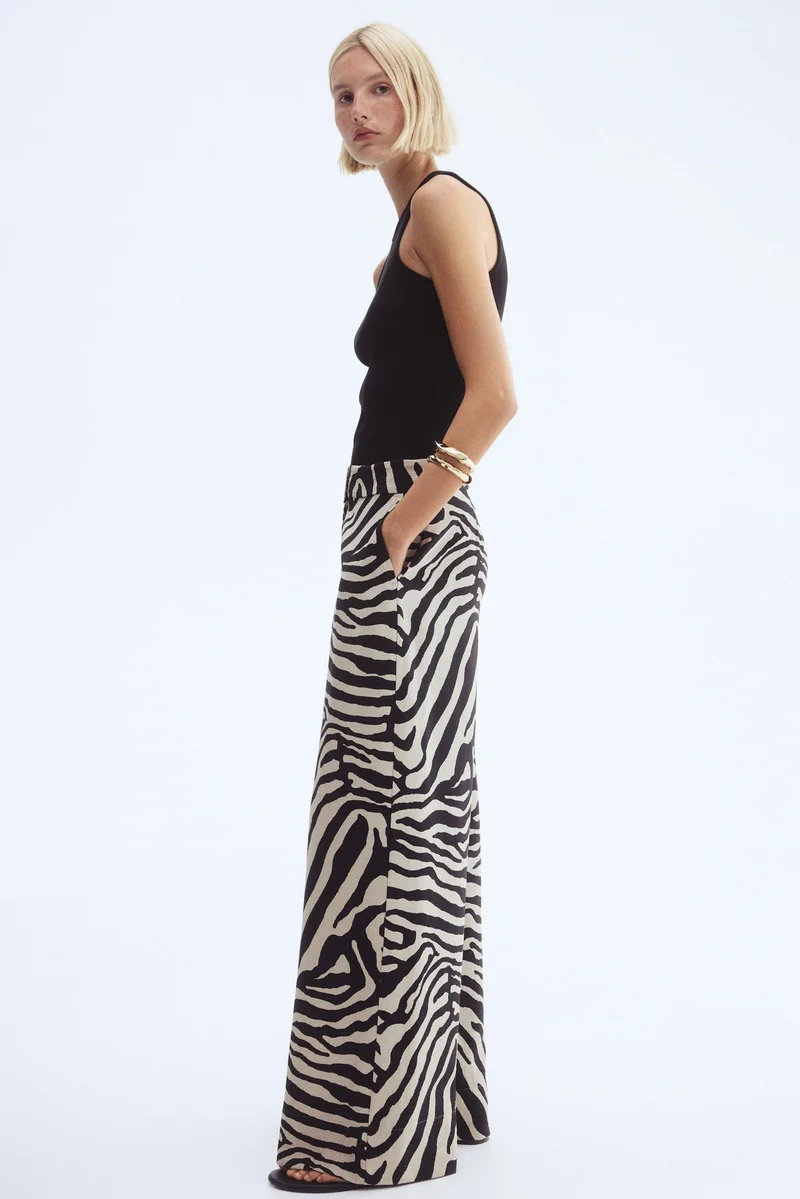 H&M Wide twill trousers