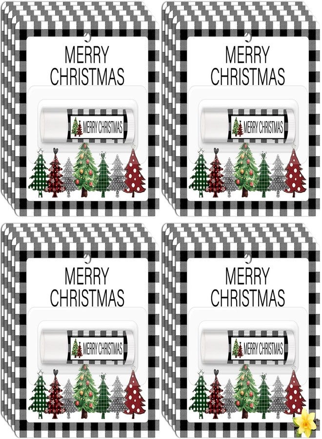 Lonfliness 15 Pack Christmas Lip Balm Gift Bulk, Moisturizing Nourishing Lip Balm Appreciation Gift, Xmas Holiday Birthday Party Favors Stocking Stuffers for Women Men Coworker Employee Teacher (Christmas Tree - Image 1