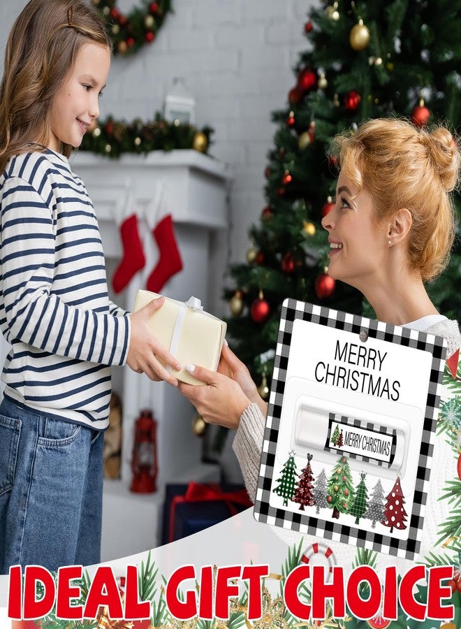 Lonfliness 15 Pack Christmas Lip Balm Gift Bulk, Moisturizing Nourishing Lip Balm Appreciation Gift, Xmas Holiday Birthday Party Favors Stocking Stuffers for Women Men Coworker Employee Teacher (Christmas Tree - Image 2