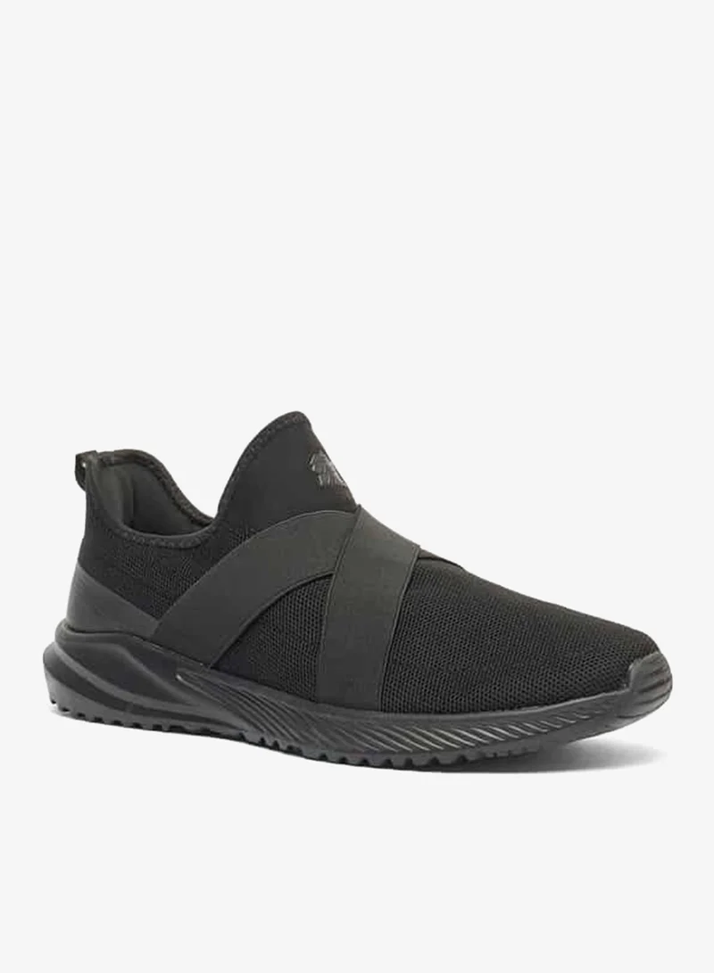 Men Logo Detail Slip-On Sports Shoes with Pull Tabs