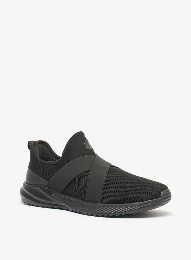 Oaklan by Shoexpress Men Logo Detail Slip-On Sports Shoes with Pull Tabs  - Image 1