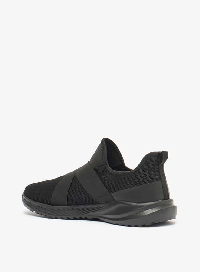Oaklan by Shoexpress Men Logo Detail Slip-On Sports Shoes with Pull Tabs  - Image 2