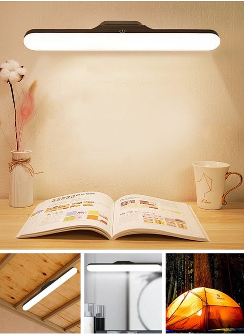 Rechargeable Touch Light Bar, Mirror Lights with Adjustable 3 Color Modes, Magnetic Light for Cabinets, Closet, Kitchen, Wall, Reading