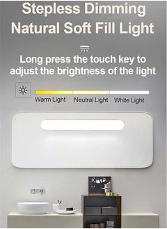 Super ZYouth Rechargeable Touch Light Bar, Mirror Lights with Adjustable 3 Color Modes, Magnetic Light for Cabinets, Closet, Kitchen, Wall, Reading  - Image 4
