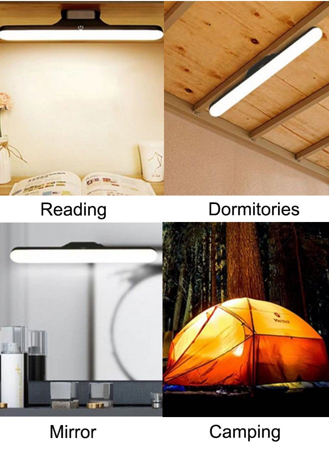 Rechargeable Touch Light Bar, Mirror Lights with Adjustable 3 Color Modes, Magnetic Light for Cabinets, Closet, Kitchen, Wall, Reading