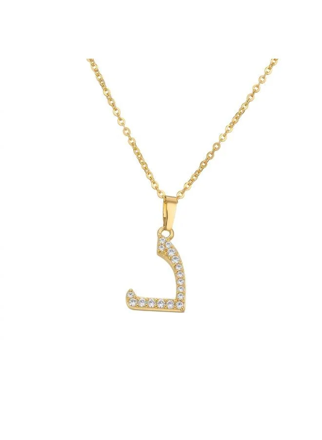 روفو Arabic Letter 'Daal' Necklace 18k Gold Plated