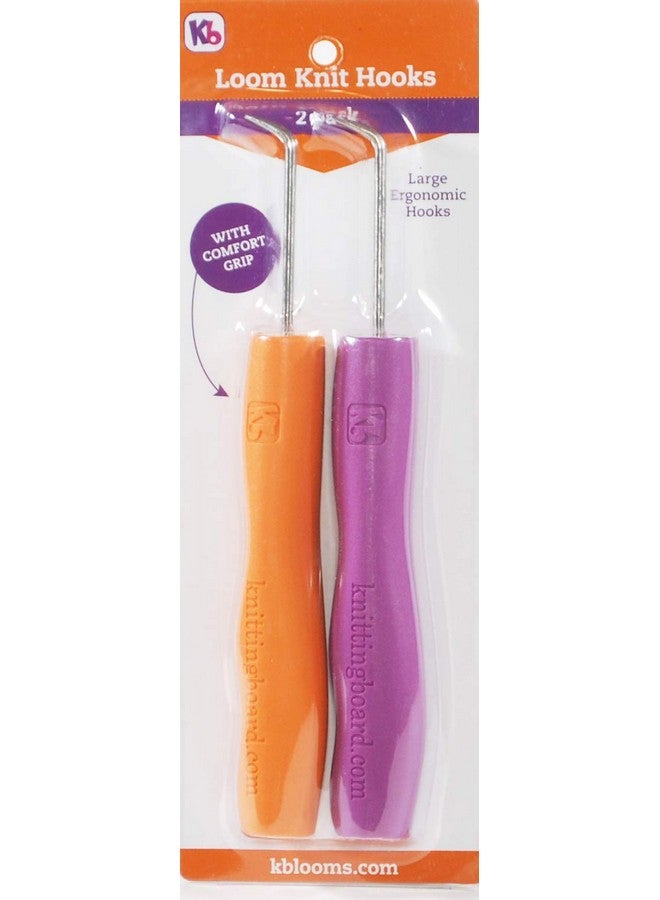 Authentic Knitting Board Loom Knitting Ergonomic Hook & Tool (2 Pack) - Image 2