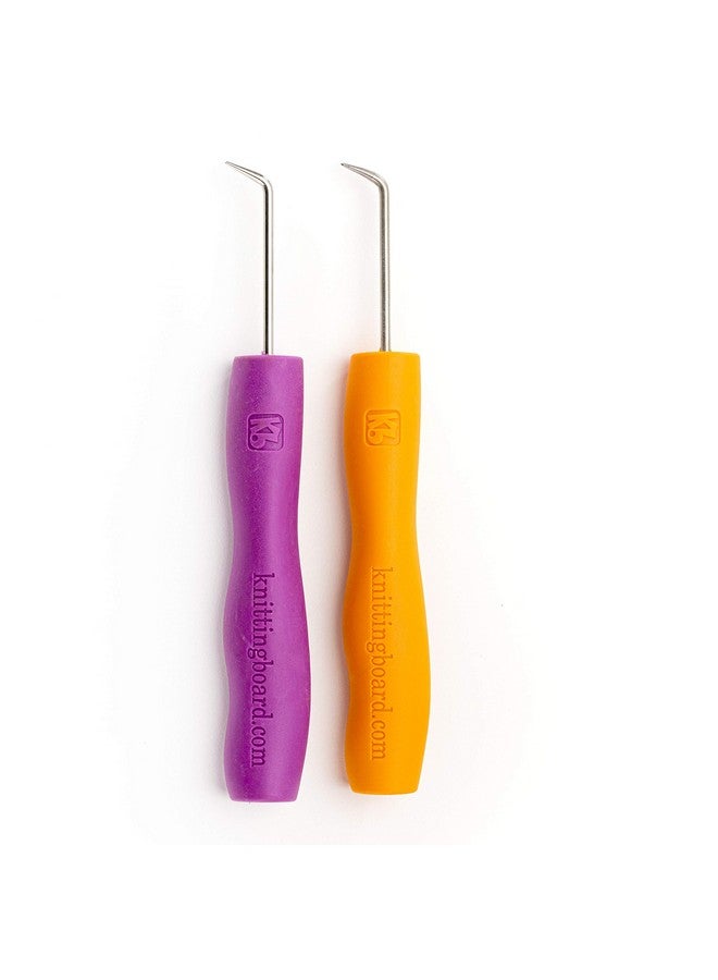 Authentic Knitting Board Loom Knitting Ergonomic Hook & Tool (2 Pack) - Image 1