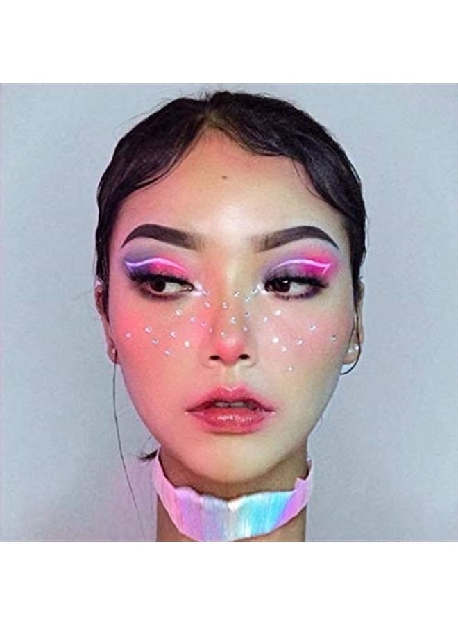 KAEZDD 1 Sheet 81 Pcs Eyes Body Face Jewelry Acrylic Rhinestone Stickers Glitter Flash Crystal Eyes Temporary Tattoo Art Decorations Fashion - Image 2