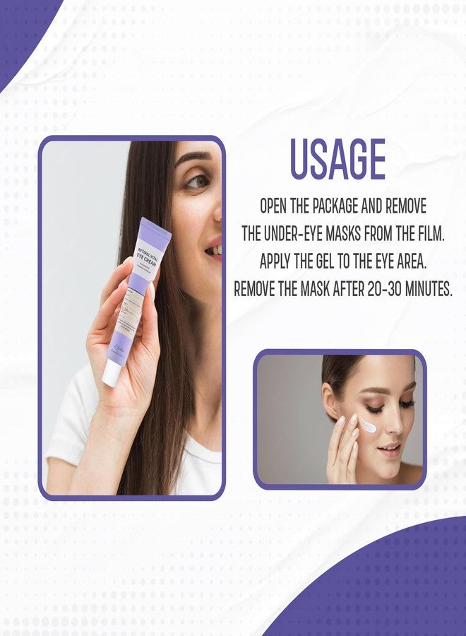 Esfolio Retinol Vitamin A Eye Cream for Deep Wrinkles, Fine Lines - Intensive Anti-Aging, Firming & Revitalizing Under Eye Treatment for Youthful Skin - Korean Beauty Skincare (1.35oz, 40ML) - Image 4