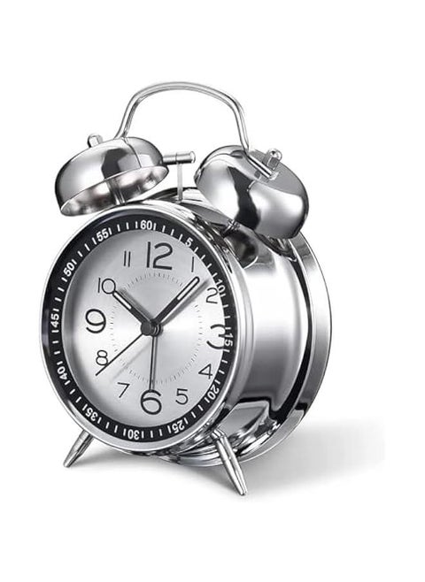 Loud Alarm Clock for Adults with Heavy Sleepers, Retro 4",Llent Without Ticking Quartz with Backlight, Alarm Clock Analog Clock Loud Alarm Clock for Heavy Sleepers