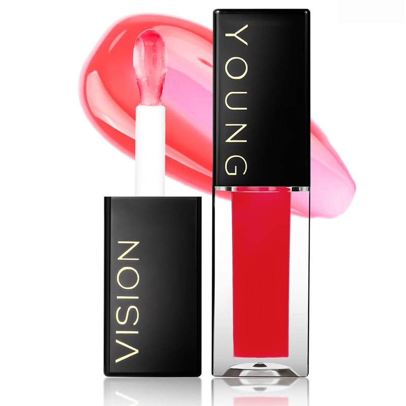 YOUNG VISION Lip Glow Oil, Lip Gloss with Jojoba Seed Oil, Moisturing and Plumping,0.20 fl oz(Pack of 1)
