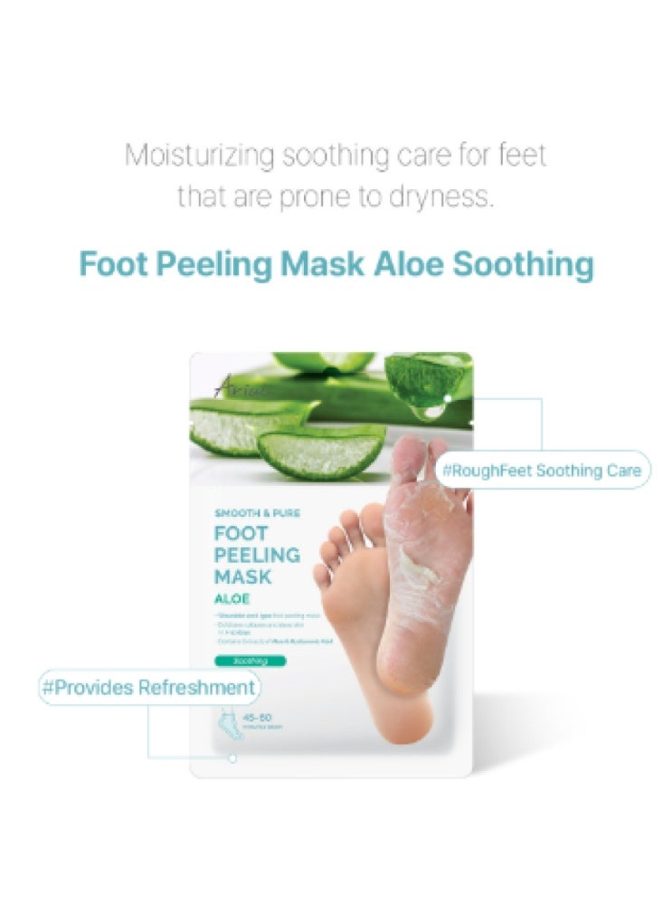 Ariul Smooth & Pure Aloe Foot Peeling & Soothing Mask – 34g - Image 3