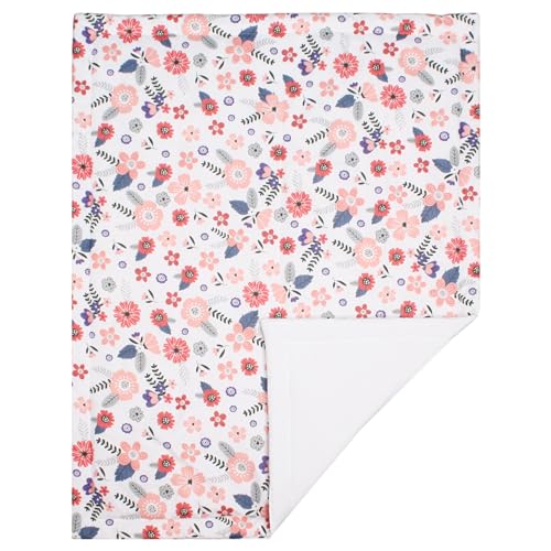 CaSaJa Baby 3-Piece Crib Bedding Set for Boys Girls, Including Soft Quilted Comforter(Blanket), Fitted Crib Sheet and Skirt, Soft Nursery Bedding Set Made of Silky Comfy Materials, Petals Flying - Image 4