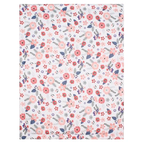 CaSaJa Baby 3-Piece Crib Bedding Set for Boys Girls, Including Soft Quilted Comforter(Blanket), Fitted Crib Sheet and Skirt, Soft Nursery Bedding Set Made of Silky Comfy Materials, Petals Flying - Image 3