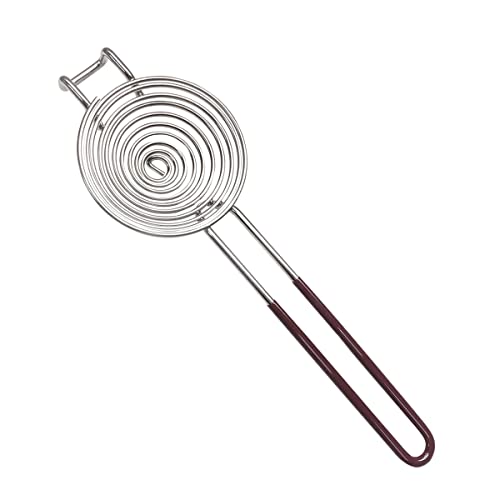 yuntop 1 Pack Stainless Steel Yolk White Separator Tool Long Handled Egg White Separator, Egg Separator for Baking Cake, Kitchen Gadget (Large) - Image 1