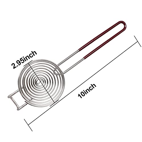 yuntop 1 Pack Stainless Steel Yolk White Separator Tool Long Handled Egg White Separator, Egg Separator for Baking Cake, Kitchen Gadget (Large) - Image 2