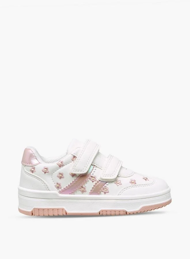 JUNIORS Girls Hook And Loop Ankle Sneakers