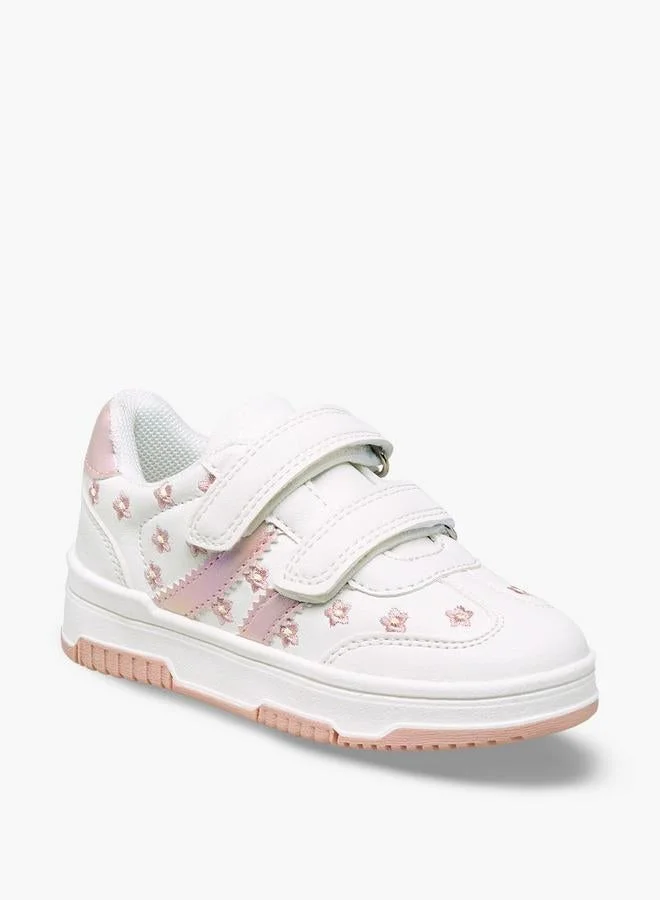 JUNIORS Girls Hook And Loop Ankle Sneakers