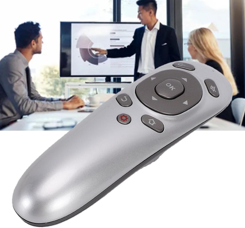 GOWENIC Wireless Presentation Clicker, 2.4G Accurate Remote Control Motion Sensing Ergonomic Design Computer Presenter with USB Receiver for Computer Laptop - Image 1
