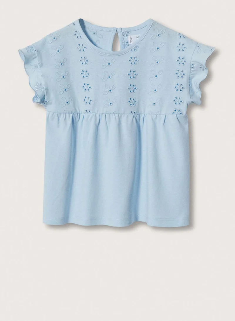 MANGO Infant Embroidered Top