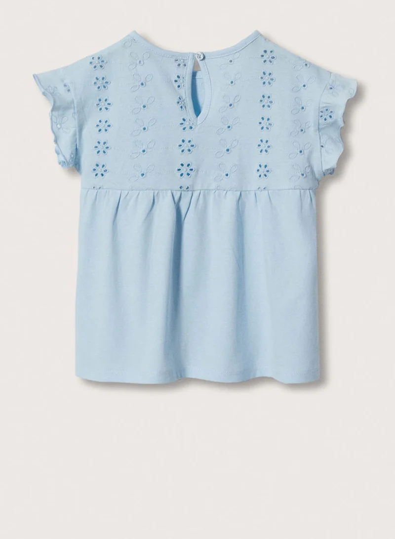 MANGO Infant Embroidered Top
