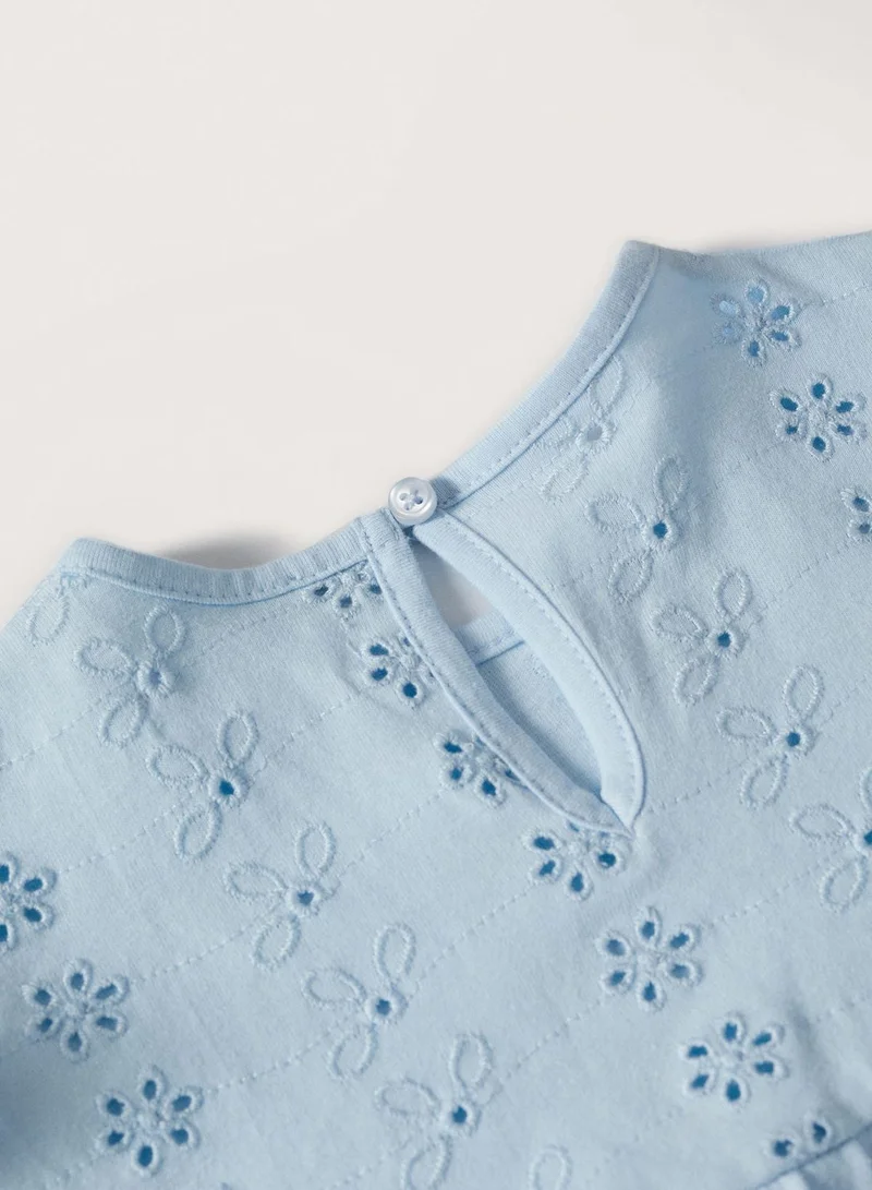 MANGO Infant Embroidered Top