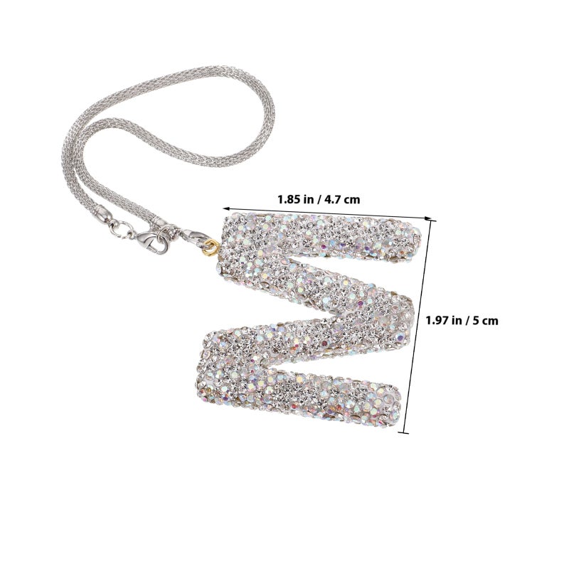 Cute Rear View Mirror Accessories with Letter Charm Design for Personalized Car Decor - Image 2