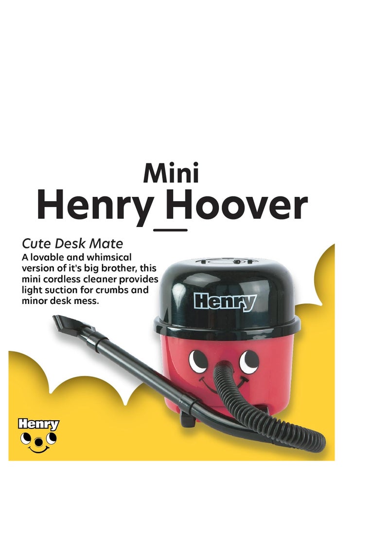 Paladone - Paladone Henry Hoover Desk Mini Vacuum - Novelty Desktop Cleaner, Coordless Keyboard & Computer Cleaner - Image 1