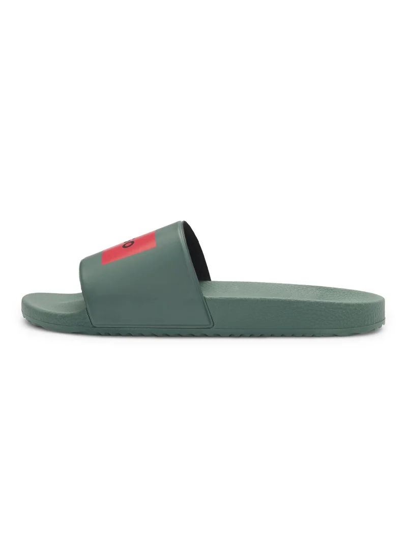 HUGO Italian-made slides with logo label