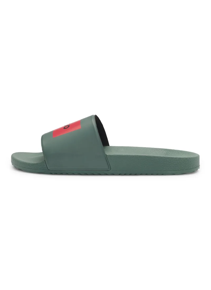 HUGO Italian-made slides with logo label