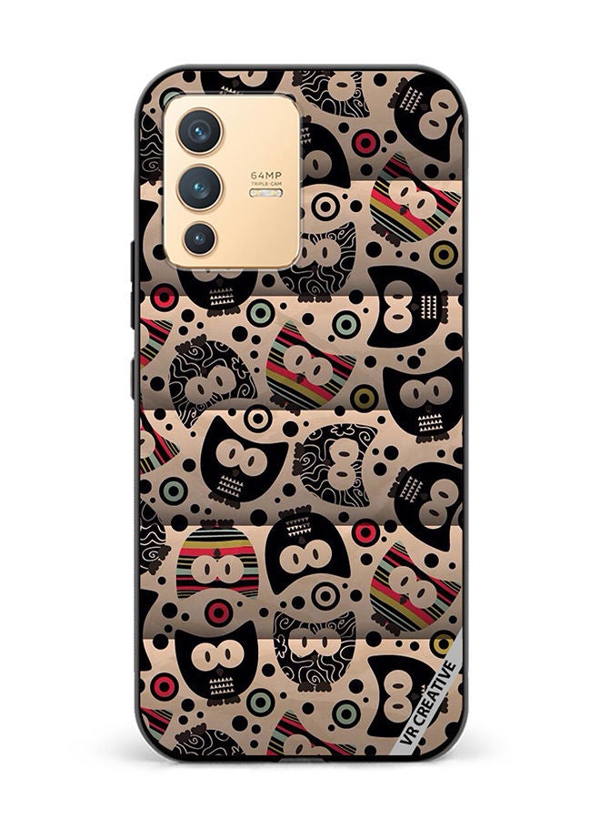 VR CREATIVE Protective Case Cover For Vivo V23 5G Cartoon Owl Design Multicolour - Image 1