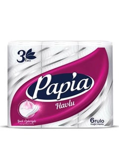 Papia Silk Core Paper Towels 3-Ply 6-Piece 