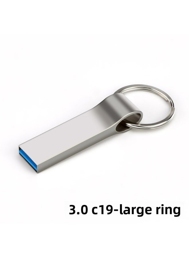 U Disk Creative Metal Gift U Disk Car High Speed Usb3.0 8g 16gu Disk 32G 64g-Color:C19-big Ring USB3.0-Capacity:2GB  - Image 1