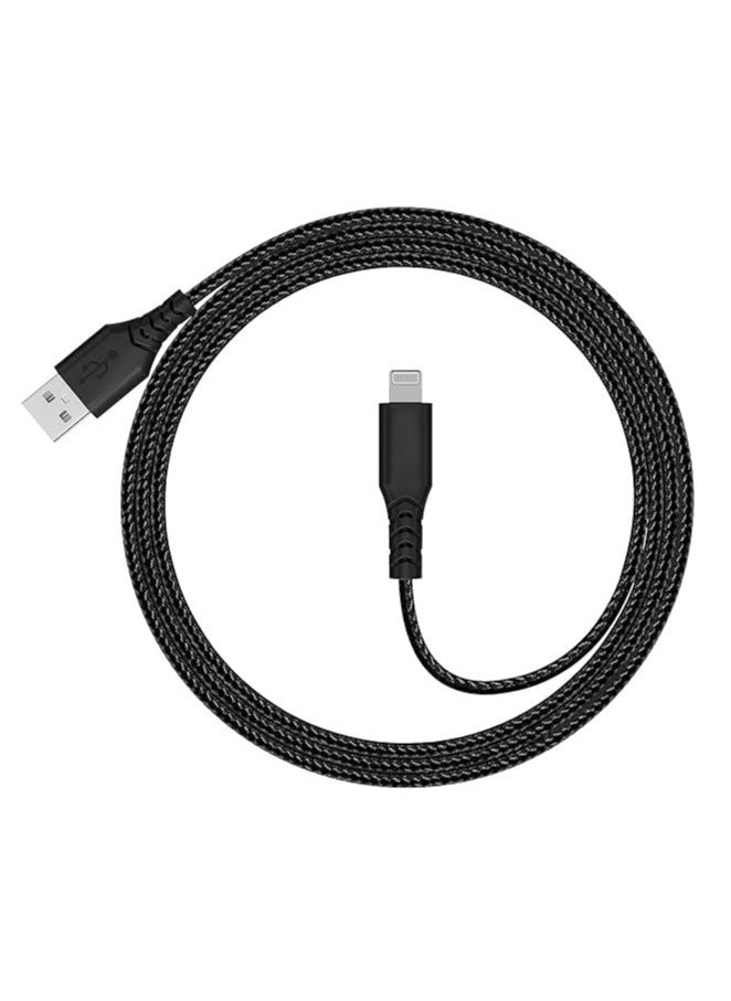 Generic - CHAPPELINE USB to Lightning Cable 1M [MFi Certified] Compatible with iPhone USB to Lightning Cable Compatible with iPhone 14 Pro Max/14/13/12/11 Pro/X/XS/XR/8 Plus/Air Pods Pro, Supports Power Delivery (1M) 25W BLACK - Image 1