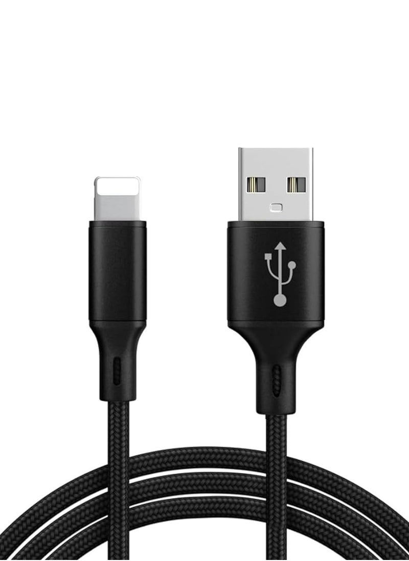 Generic - CHAPPELINE USB to Lightning Cable 1M [MFi Certified] Compatible with iPhone USB to Lightning Cable Compatible with iPhone 14 Pro Max/14/13/12/11 Pro/X/XS/XR/8 Plus/Air Pods Pro, Supports Power Delivery (1M) 25W BLACK - Image 1