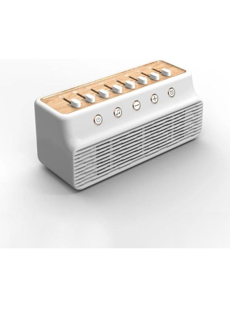 Captaintech Sleep Sound Machine with Bluetooth Speaker, White Noise Sound Machine, with Rechargeable Battery Headphone Jack, DIY 255+ Mixer for Adults - Image 1