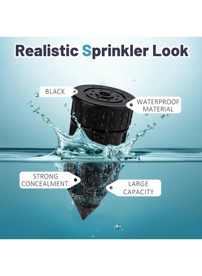 Black Heavy Duty Waterproof Sprinkler Key Hider Secure Outdoor Lock Box - Image 5