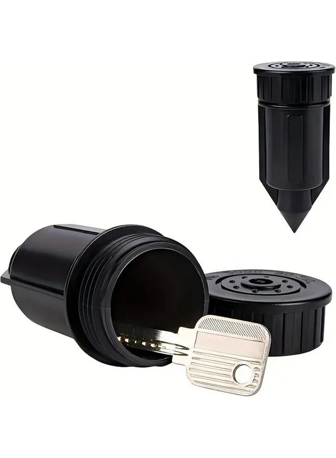 Black Heavy Duty Waterproof Sprinkler Key Hider Secure Outdoor Lock Box - Image 2