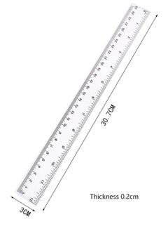 Generic 3-Piece Plastic Ruler Set with 30cm 20cm and 15cm Straight Rulers  - Image 4