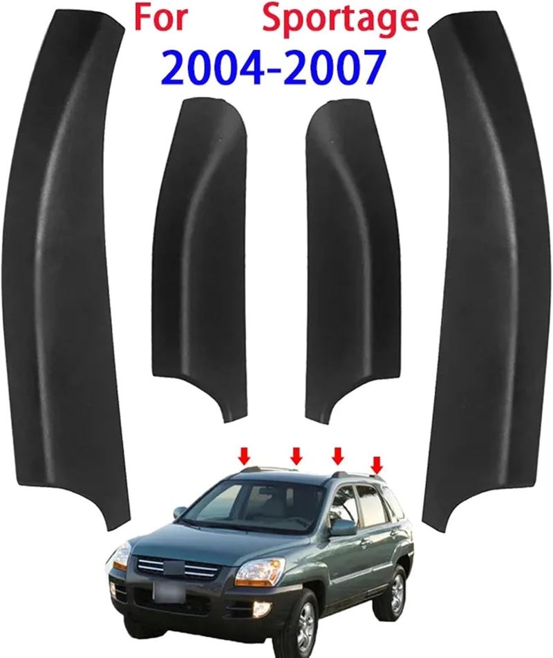 Wivplex 4pcs Black Roof Rack Rail End Cover for Kia Sportage 2004-2007 - Image 5