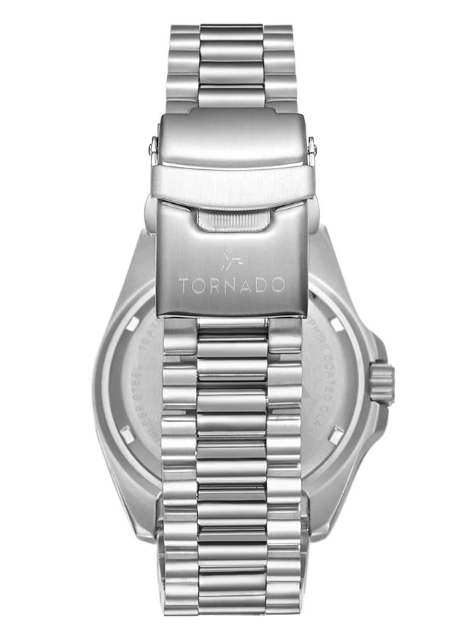 TORNADO Men's Stainless Steel Analog Watch T22001-SBSN - 42x50 mm - Image 3