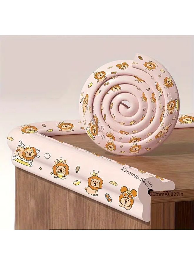 Pink Crown Lion Style Anti Collision Corner Protector Soft Edge Cover for Tables and Walls - Image 1