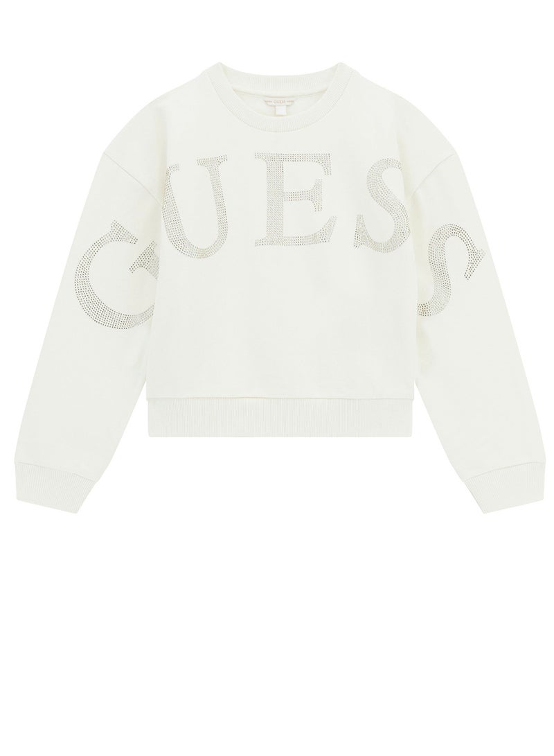 GUESS Kids Graphic Crew Neck Sweatshirt - Image 1