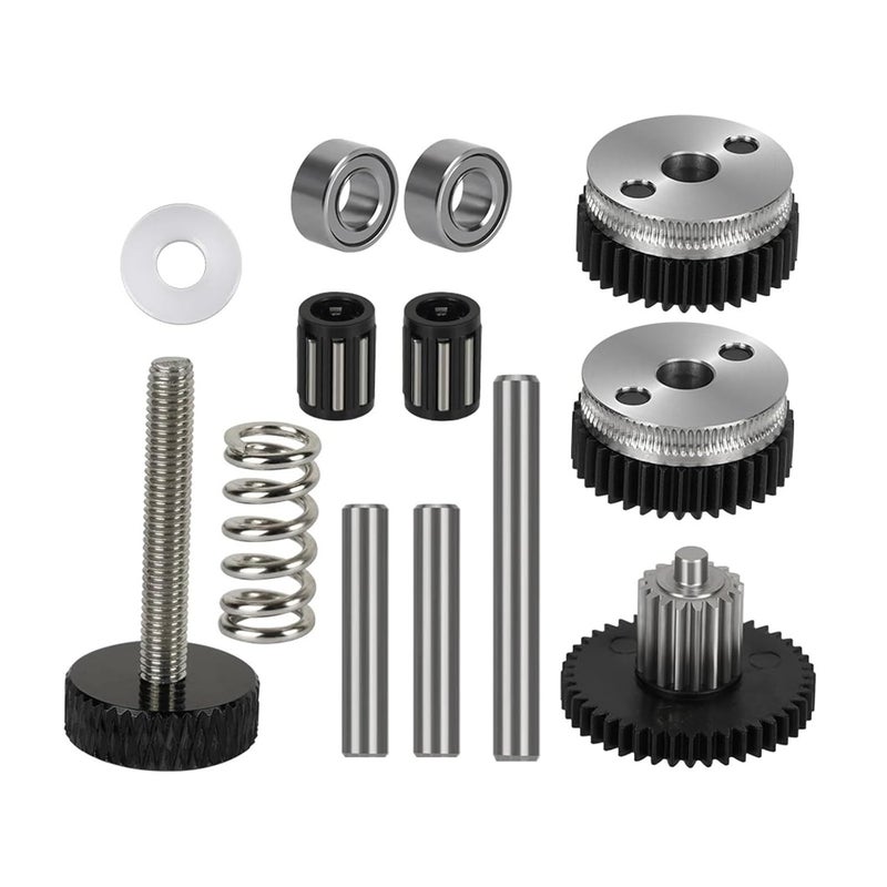 Dual Gear Extruder 2 0 For CR10 CR10S 3 V2 Hard Steel Reduction Gear 3D Printer Parts 2 Sets - Image 1